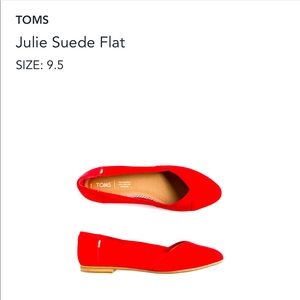 TOMS

Julie Suede Flat
9.5 | Red